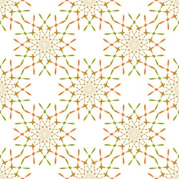Pattern with ornament on grunge background Stock Illustration