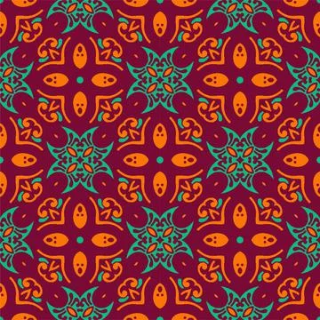 Pattern ornament luxury background. Seamless decorative design looping Stock Illustration