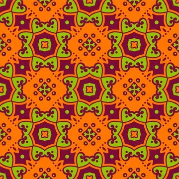 Pattern ornament luxury background. Seamless decorative design looping Illustrazione stock