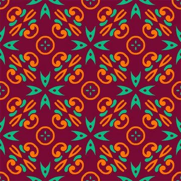 Pattern ornament luxury background. Seamless decorative design looping Illustrazione stock