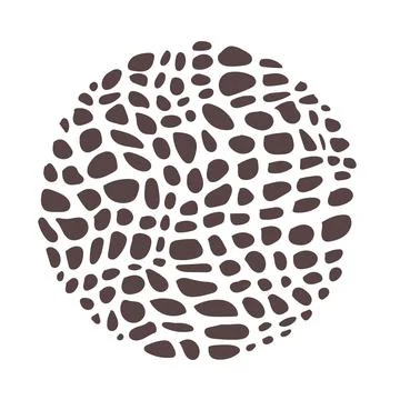 Pattern ornament texture in circle Stock Illustration