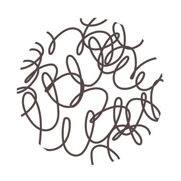 Pattern ornament texture in circle Stock Illustration