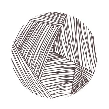 Pattern ornament texture in circle 스톡 일러스트