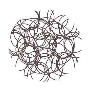 Pattern ornament texture in circle Stock Illustration