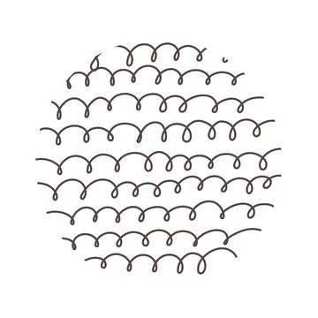 Pattern ornament texture in circle Stock Illustration