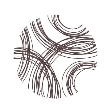 Pattern ornament texture in circle Stock Illustration