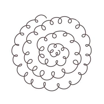 Pattern ornament texture in circle イラスト素材