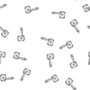 Pattern Ornate classic door handle showing traditional style design Illustration