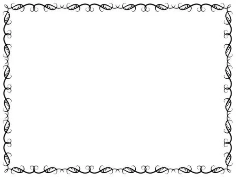 Pattern with ornate floral frame 스톡 일러스트