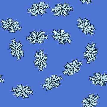 Pattern Ornate snowflake black and white contour line art 스톡 일러스트