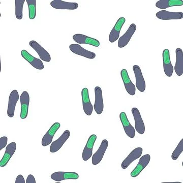 Pattern orthotic insoles cartoon vector Stock Illustration