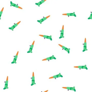 Pattern oscillating garden sprinkler cartoon vector Stock Illustration