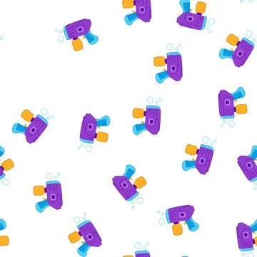 Pattern outdoor bubble gun toy cartoon vector 库存插图