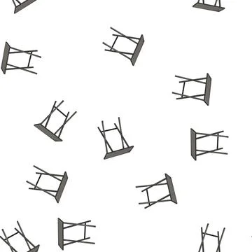 Pattern outdoor folding table cartoon vector Stock Illustration