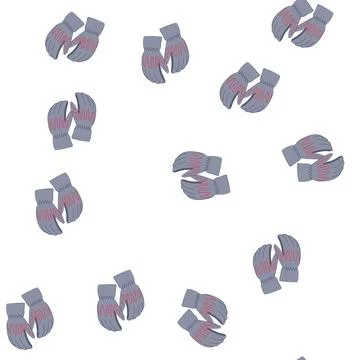 Pattern outdoor gloves heated cartoon vector Stockillustratie