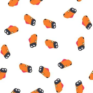 Pattern outdoor hand crank flashlight cartoon vector 스톡 일러스트
