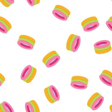 Pattern outdoor inflatable swimming pool cartoon vector Stockillustratie