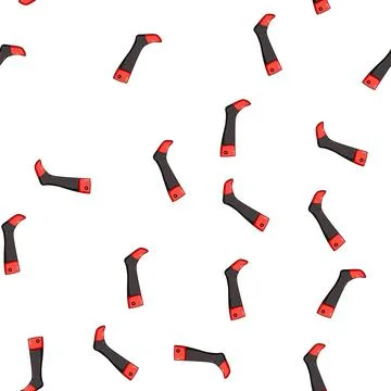 Pattern outdoor socks heated cartoon vector 스톡 일러스트