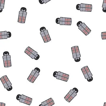 Pattern outdoor vest heated cartoon vector 스톡 일러스트