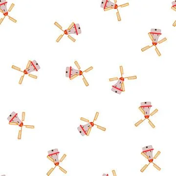 Pattern outline mill farm cartoon vector Stock Illustration