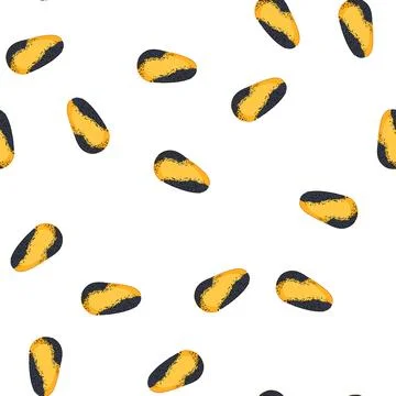 Pattern oval abstract nail art design with textured colors Stock Illustration