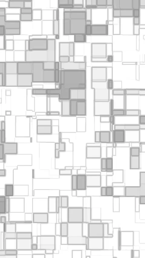 Pattern of overlapping gray squares on a white background. Great for modern, min Stock Footage 328098265