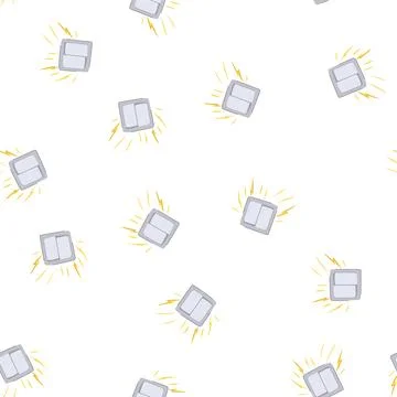 Pattern overload short circuit fire cartoon vector Stock Illustration