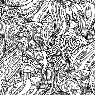 Pattern with Owls in the Forest Illustrazione stock