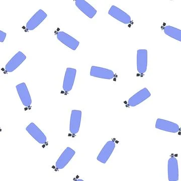 Pattern oxygen diving cylinder cartoon vector Stockillustratie