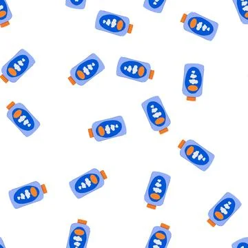 Pattern pacifier powder baby cartoon vector Stock Illustration