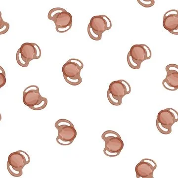 Pattern pacify pacifier baby color icon vector Ilustração Stock