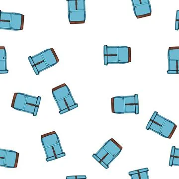 Pattern pack backpack cartoon vector Stockillustratie