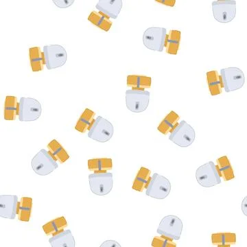 Pattern package automatic air freshener cartoon vector Illustrazione stock
