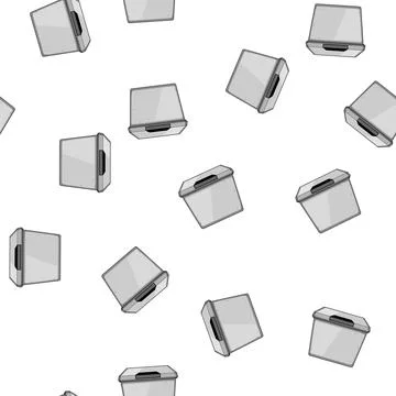 Pattern Package delivery dropping concept using security lockbox Stockillustratie