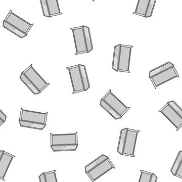 Pattern Package delivery lockbox providing secure mail receiving Stock Illustration