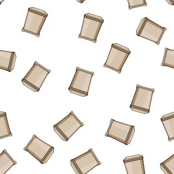 Pattern Package lockbox receiving deliveries modern smart solution Illustrazione stock