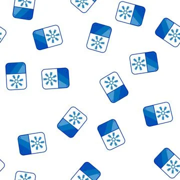 Pattern packaging frozen label cartoon vector Stock Illustration