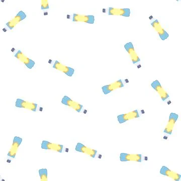 Pattern packaging plastic soda bottle cartoon vector Stock Illustration