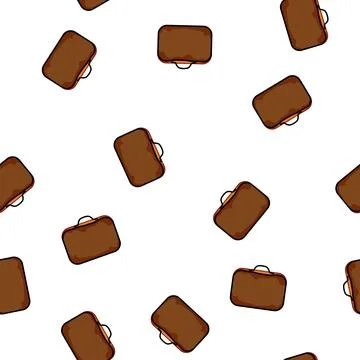Pattern Packing cube organizing travel essentials for luggage イラスト素材