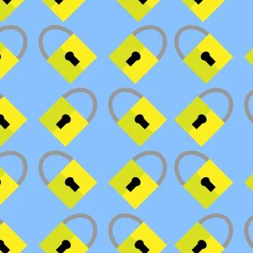 Pattern padlock background Stock Illustration