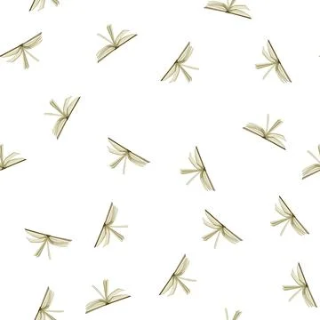 Pattern page book open cartoon vector Stock Illustration