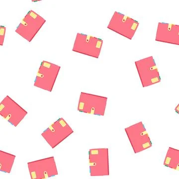 Pattern page notebook cartoon vector Illustrazione stock