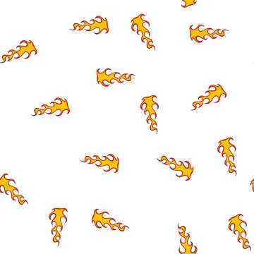 Pattern paint flame decal cartoon vector Illustrazione stock