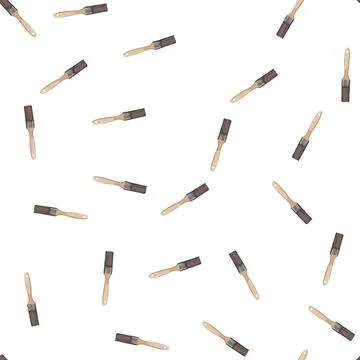 Pattern painter brush paint cartoon vector Stock Illustration