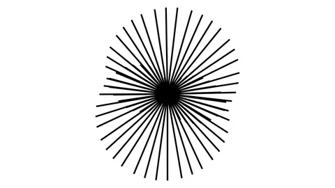 Pattern of Pair Twin of Spinning Pointy Circles Pattern Video stock 118988918
