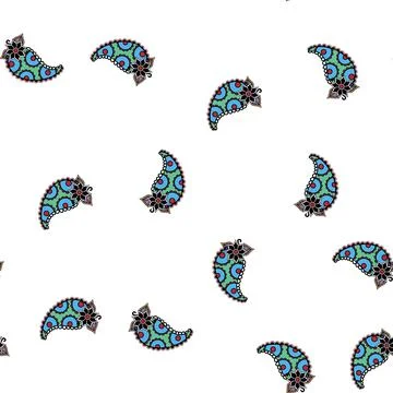 Pattern Paisley decorative floral design graphic element イラスト素材