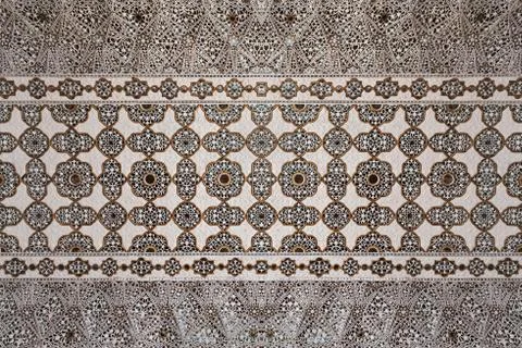 Pattern on the palace, Jaipur Stock Photos