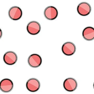 Pattern palette blush compact cartoon vector Stock Illustration