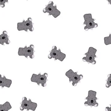 Pattern panda hand puppet cartoon vector Stock Illustration