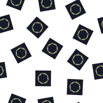 Pattern panel hud round frame cartoon vector Stockillustratie